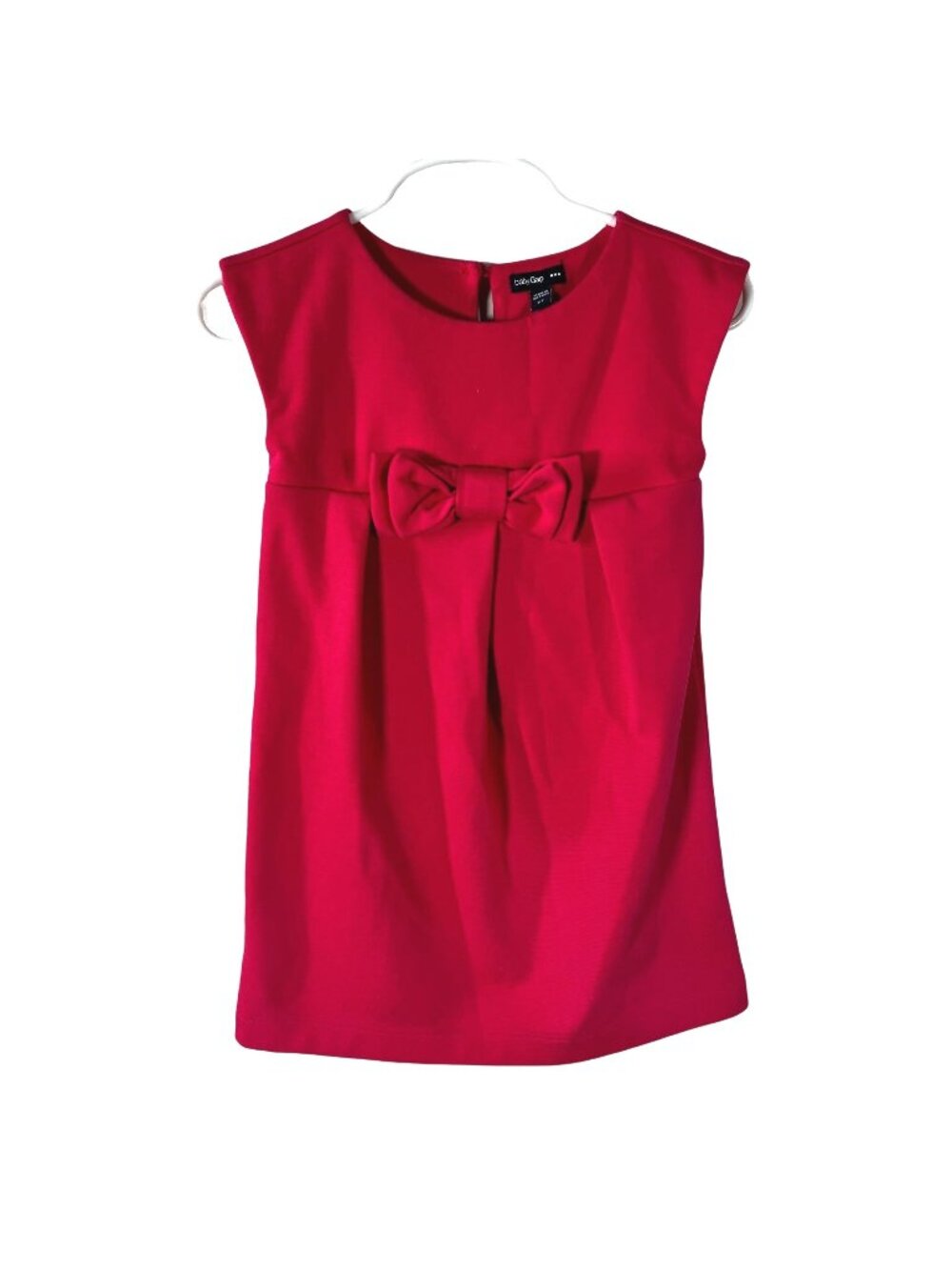 babyGap Girls 2T Pink Fuchsia Bow Dress Cap Sleeve Party Holiday